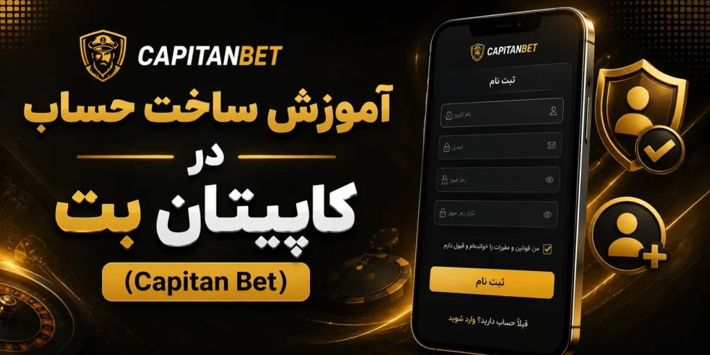 آموزش ساخت حساب در کاپیتان بت (Capitan Bet)