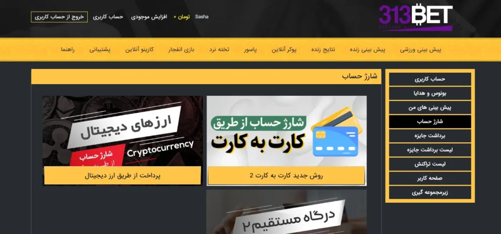 روش های واریز و برداشت در سایت پوتک