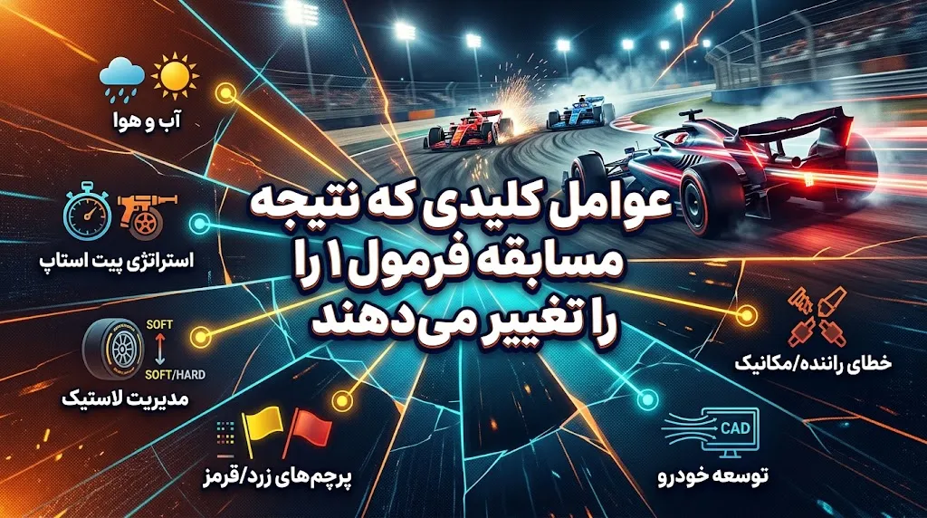 عوامل کلیدی که نتیجه مسابقه فرمول 1 را تغییر میدهند